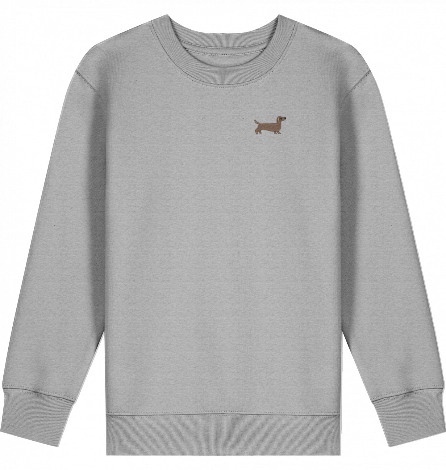 Kinder Sweatshirt mit Dackel-Stick
