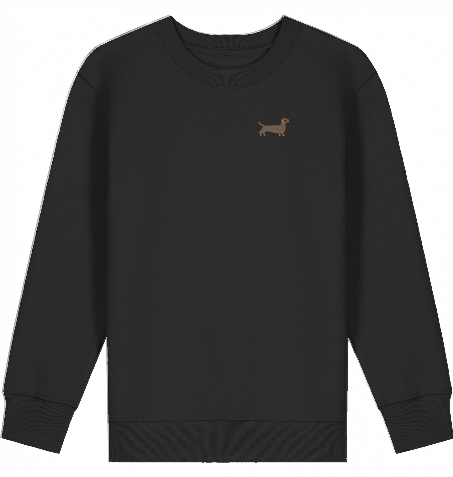Kinder Sweatshirt mit Dackel-Stick