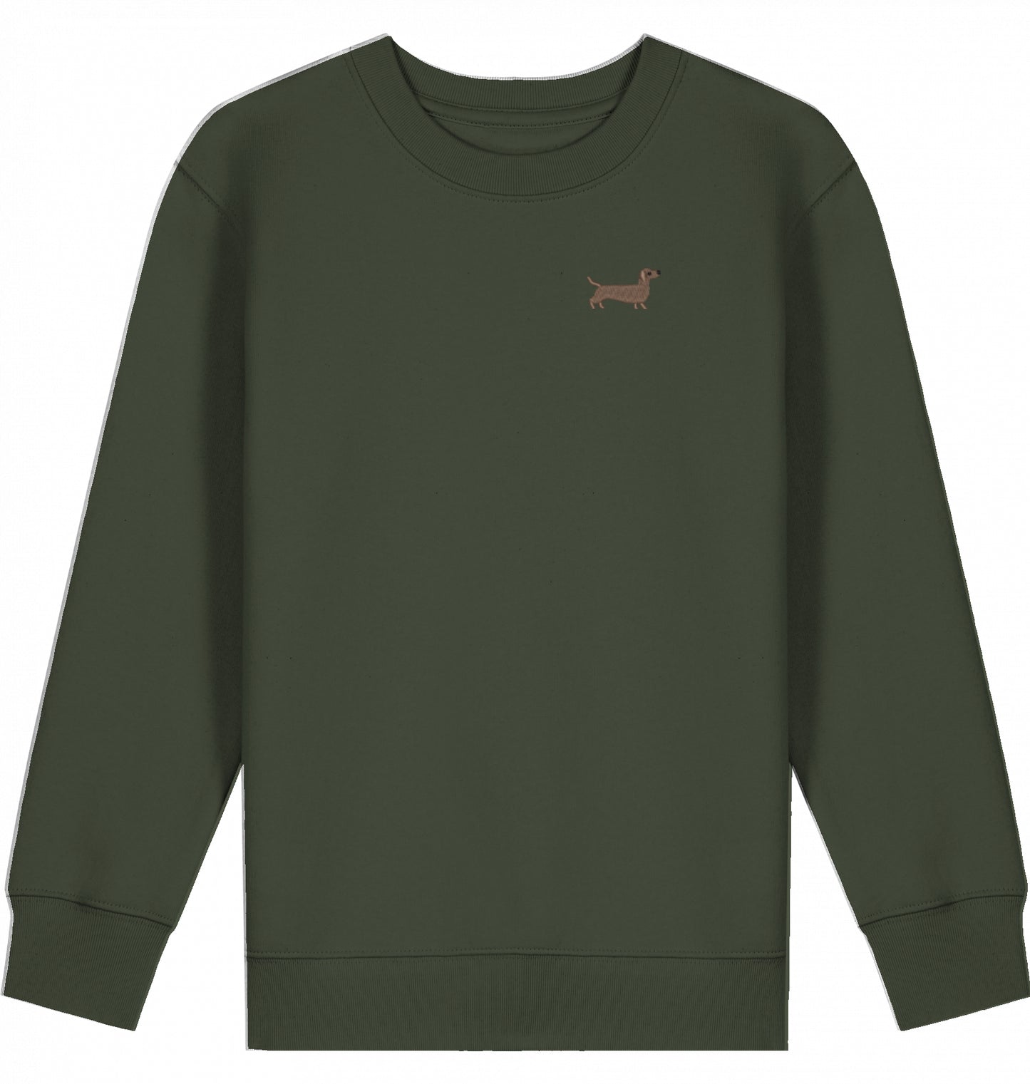 Kinder Sweatshirt mit Dackel-Stick