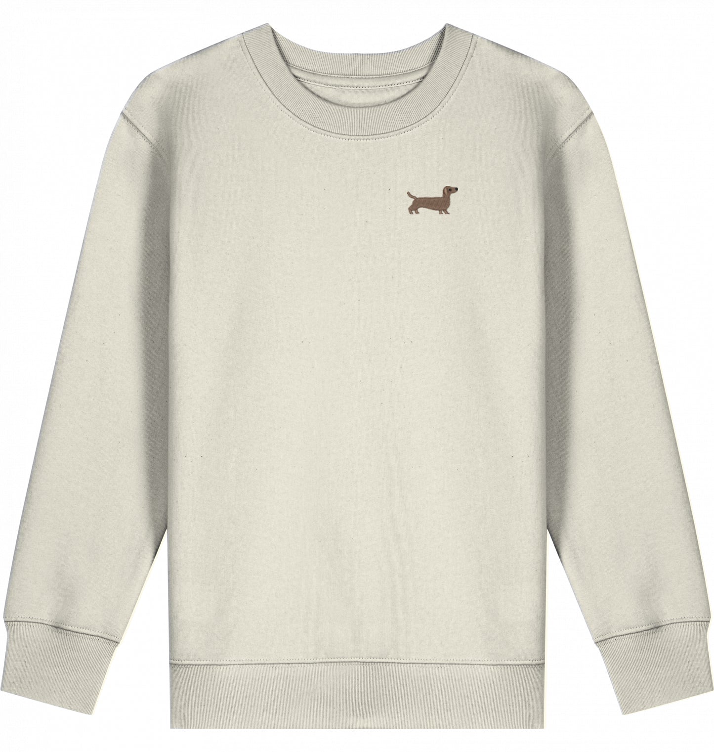 Kinder Sweatshirt mit Dackel-Stick