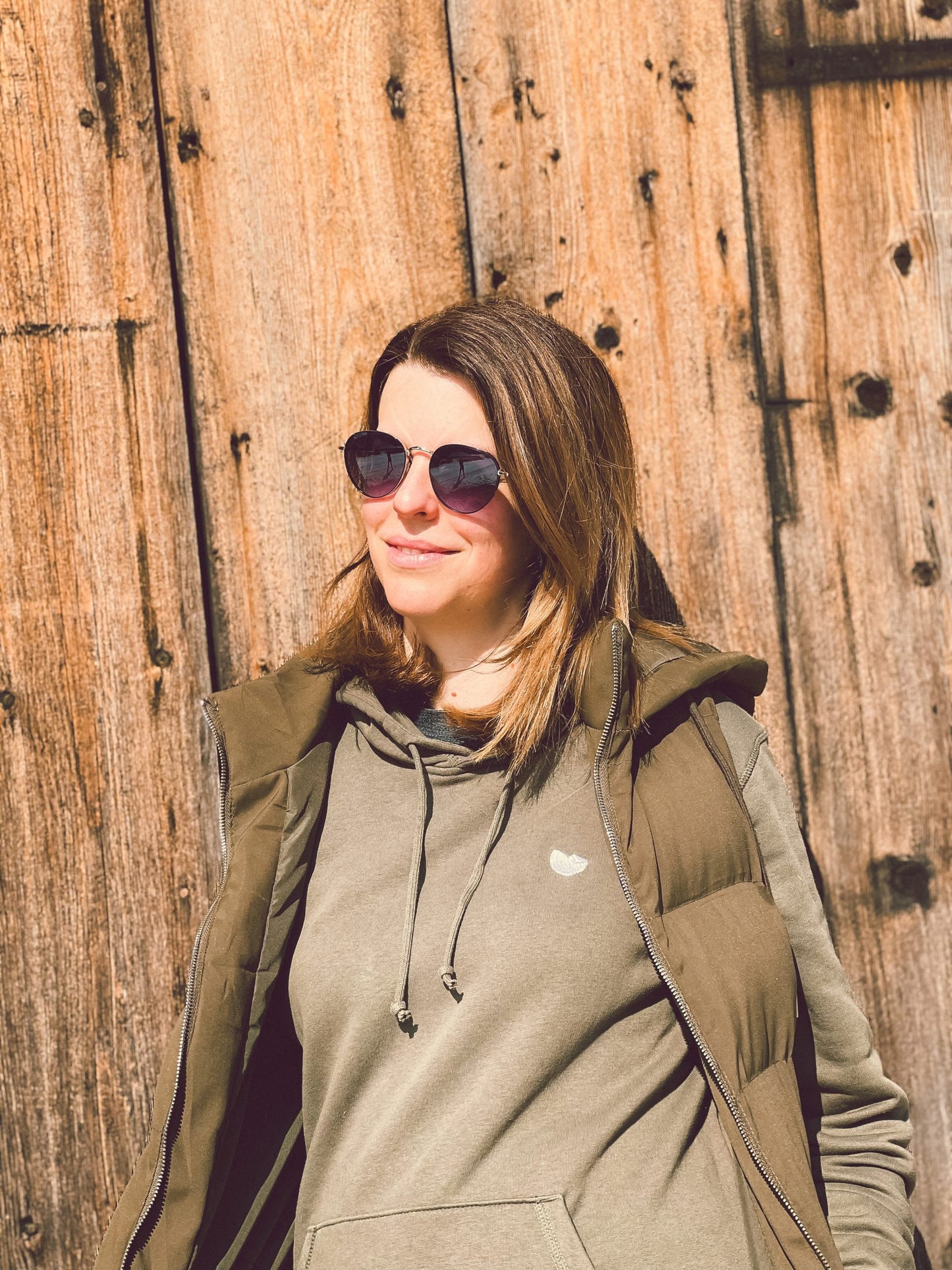 Hoodie mit Herz-Stick