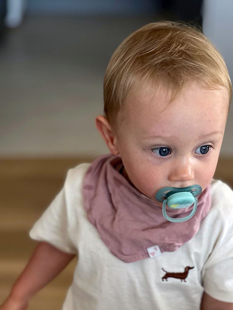 B - Ware SALE I Baby T - Shirt mit Dackel - Stick (0 - 3 Jahre) - tierly - Bekleidung & Accessoires