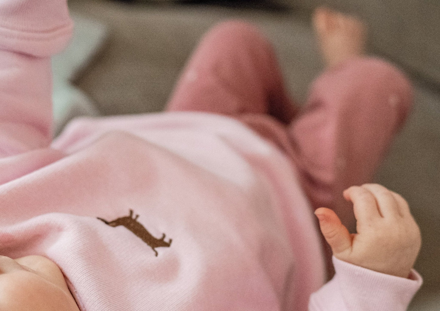 Baby - Sweatshirt mit Dackel - Stick - tierly - Sweatshirt