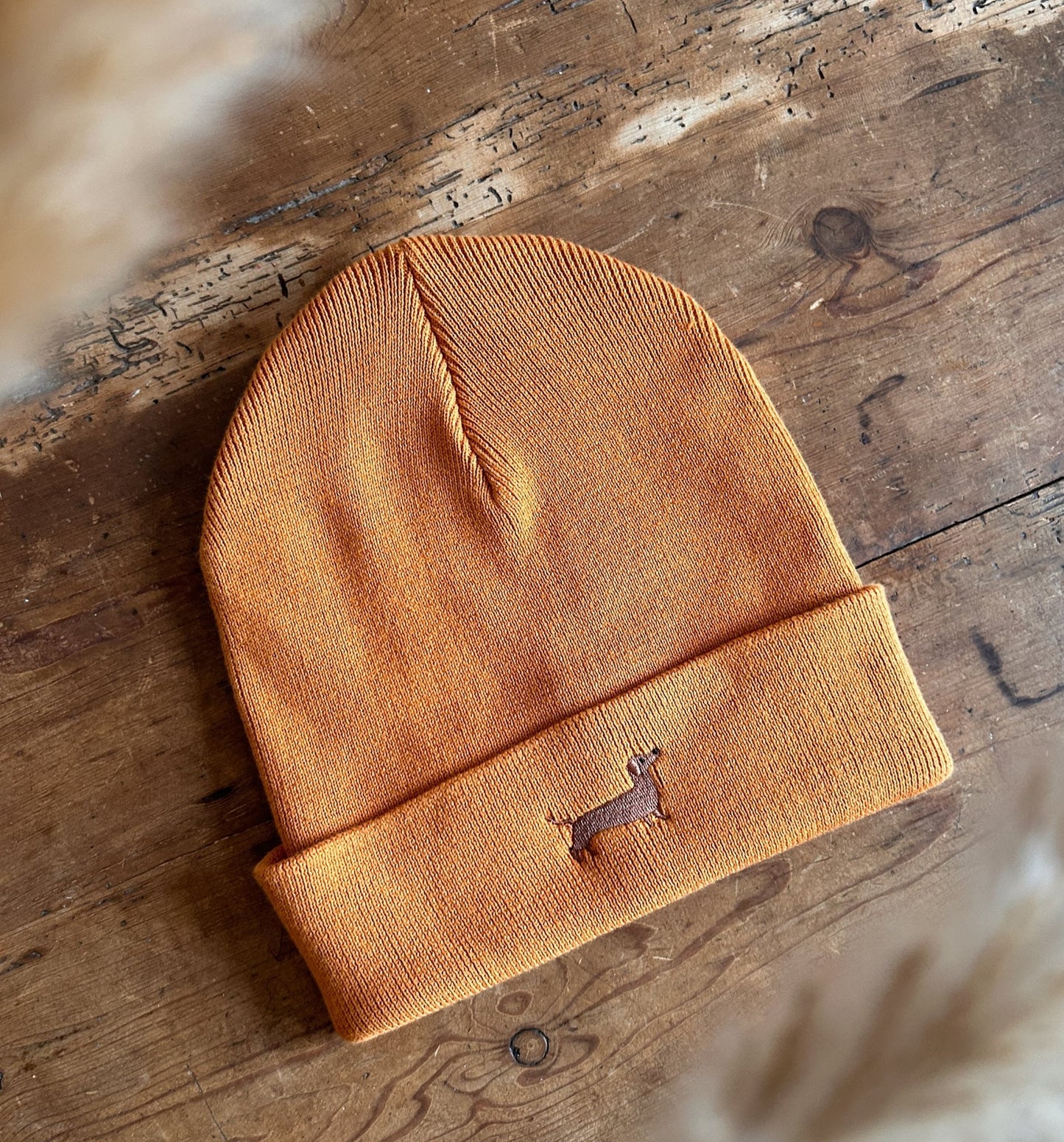 Beanie Mütze mit Dackel - Stick - tierly - Shirt