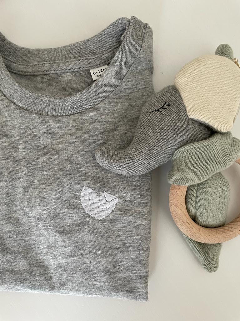 Kinder T - Shirt mit Herz - Stick - tierly - Shirt