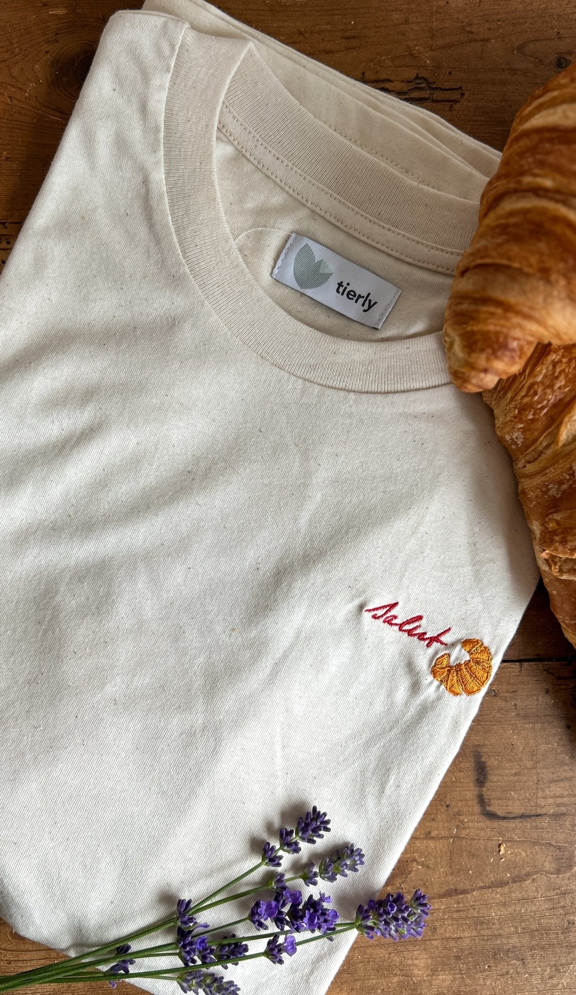 T - Shirt mit salut - Stick - tierly - Shirt