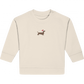 Baby-Sweatshirt mit Weihnachtsdackel-Stick
