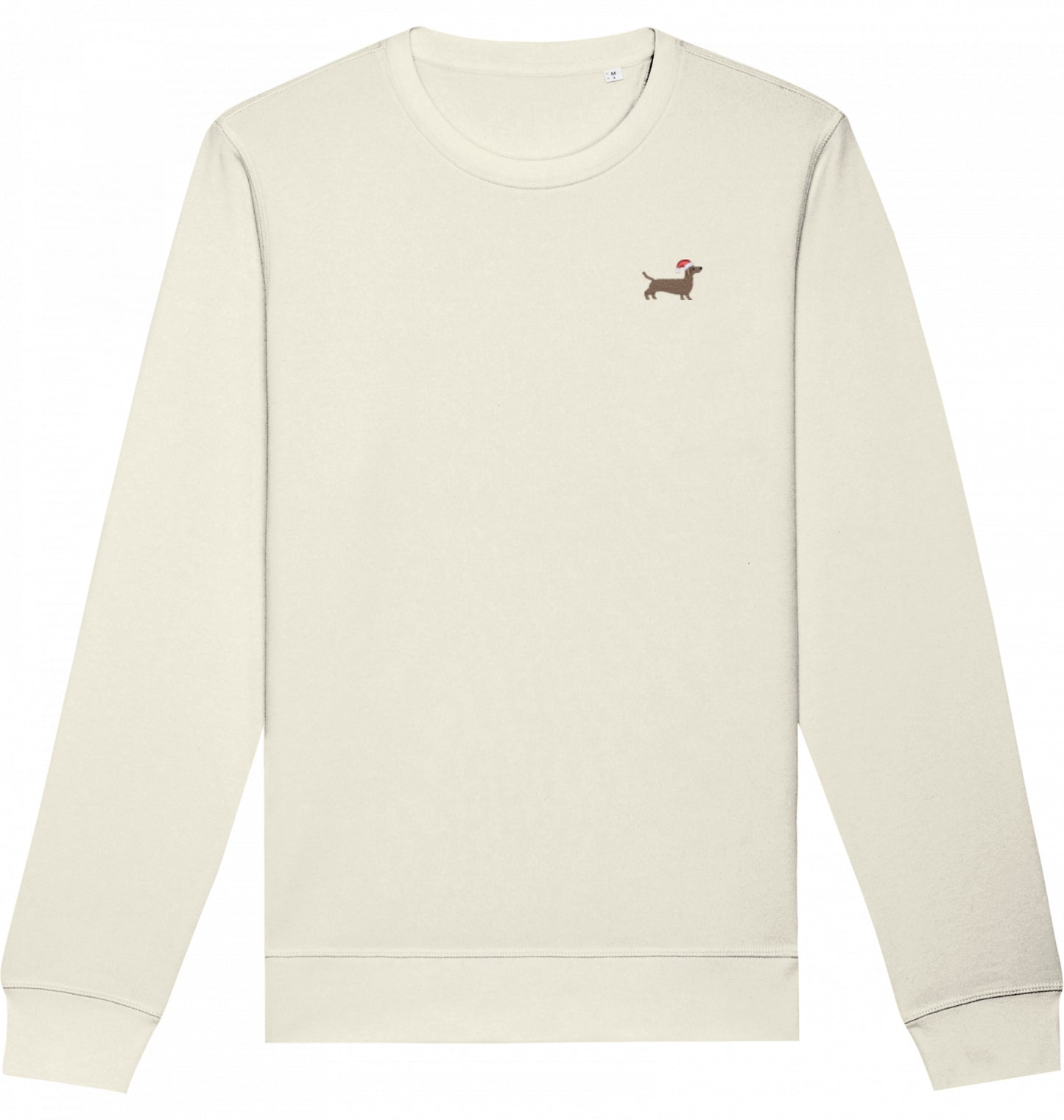 Unisex Sweatshirt mit Weihnachtsdackel-Stick