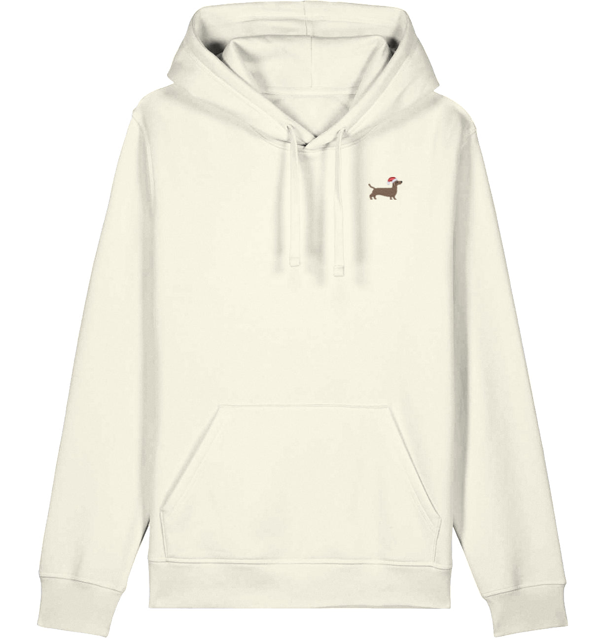 Unisex Hoodie mit Weihnachtsdackel-Stick